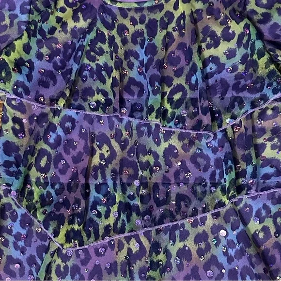 Justice ruffle long sleeve top for girls, size 12 - Picture 4 of 4